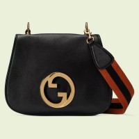 Gucci Blondie Medium Shoulder Bag In Black Leather