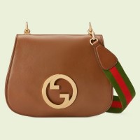 Gucci Blondie Medium Shoulder Bag In Brown Leather