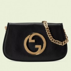 Gucci Blondie Small Shoulder Bag In Black Leather