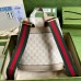 Gucci Interlocking G Backpack In White GG Supreme Canvas