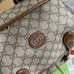 Gucci Medium Backpack In Beige GG Canvas with Interlocking G