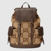 Gucci Men's Backpack In Jumbo GG Canvas