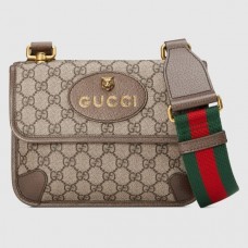 Gucci Web GG Supreme Messenger small Bag 495654 Coffee 2018