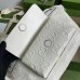 Gucci Belt Bag In White GG Embossed Perforated Leather