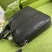 Gucci Medium Briefcase Bag In Black GG Embossed Leather