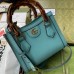 Gucci Diana Mini Tote Bag In Blue Leather