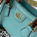 Gucci Diana Mini Tote Bag In Blue Leather