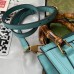 Gucci Diana Mini Tote Bag In Blue Leather