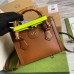 Gucci Diana Mini Tote Bag In Brown Leather