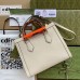 Gucci Diana Small Tote Bag In White Leather