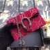 Gucci Red Dionysus Super Mini Velvet Bag