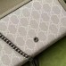 Gucci Dionysus Chain Wallet In White GG Canvas