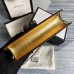 Gucci Dionysus Super Mini Bag In Gold Lame Leather