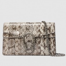 Gucci Natural Dionysus Super Mini Snakeskin Bag