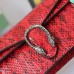 Gucci Red Dionysus Super Mini Snakeskin Bag