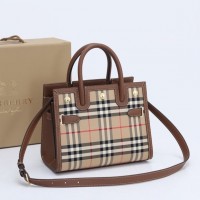 Burberry Vintage Plaid double handle Taylor handbag