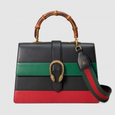 Gucci Dionysus Medium Stripe Bamboo Top Handle Bag