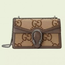 Gucci Dionysus Small Shoulder Bag In Jumbo GG Canvas