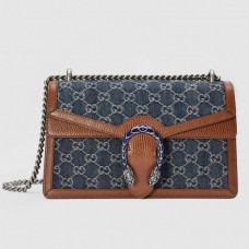 Gucci Dionysus Small Shouler Bag In GG Washed Denim