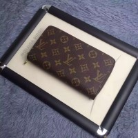 Louis Vuitton Monogram Canvas Double Zippy Wallet M61723