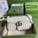 Gucci GG Marmont Small Bag In White Matelasse Calfskin