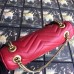 Gucci Red GG Marmont Small Matelasse Shoulder Bag