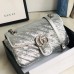 Gucci GG Marmont Small Shoulder Bag In Silver Sequin