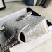 Gucci GG Marmont Small Shoulder Bag In Silver Sequin