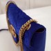 Gucci Blue GG Marmont Small Velvet Shoulder Bag