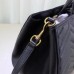 Gucci 443505 GG Marmont medium matelassé top handle bags Black