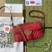 Gucci Red GG Marmont Mini Matelasse Shoulder Bag