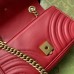 Gucci Red GG Marmont Mini Matelasse Shoulder Bag