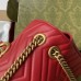 Gucci Red GG Marmont Mini Matelasse Shoulder Bag