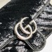 Gucci GG Marmont Mini Shouler Bag In Black Sequin