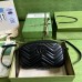 Gucci Black GG Marmont Small Camera Bag with Black Hardware