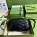 Gucci Black GG Marmont Small Camera Bag with Black Hardware