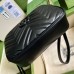 Gucci Black GG Marmont Small Camera Bag with Black Hardware