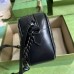 Gucci Black GG Marmont Small Camera Bag with Black Hardware