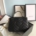 Gucci GG Marmont Mini Top Handle Bag In Black Leather