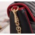 Gucci GG Marmont Small Top Handle Bag In Black Diagonal Leather