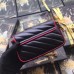 Gucci GG Marmont Super Mini Bag In Black Diagonal Leather