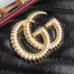 Gucci GG Marmont Small Shoulder Black Bag With Bamboo