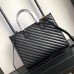 Gucci 627332 GG Marmont medium tote bag in Black matelassé leather