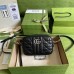 Gucci GG Marmont Mini Camera Bag In Black Matelasse Leather