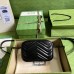 Gucci Black GG Marmont Mini Camera Bag with Black Hardware