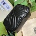 Gucci Black GG Marmont Mini Camera Bag with Black Hardware