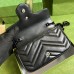 Gucci GG Marmont Belt Bag In Black Matelasse Leather