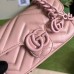 Gucci GG Marmont Belt Bag In Pink Matelasse Leather