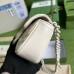 Gucci GG Marmont Belt Bag In White Matelasse Leather