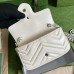 Gucci GG Marmont Belt Bag In White Matelasse Leather